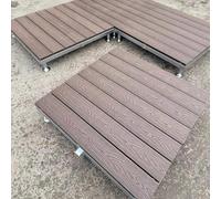 Plate-forme De Terrasse Réglable Toutes Saisons, Plancher Surélevé En Composite Bois-plastique Durable For Patio, Cour, Balcon, Installation Facile(Purple sandalwood color)