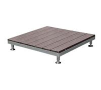 Plate-forme de Terrasse Surélevée, Dalles Modulaires en Composite | Kit de Terrasse Flottante Imperméable, Revêtement de Terrasse pour Sols Irréguliers, Antidérapante(Purple Sandalwood)