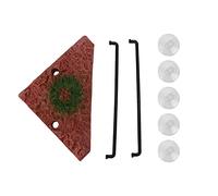 Plate-forme de tortues et quai flottant | Hauteur réglable pour tortues/grenouilles/lézards | Rampe en mousse 14 x 14 x 20 cm avec ventouses | Décor de réservoir de reptiles pour se détendre et