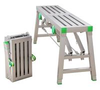Plate-forme de travail, Banc d'échafaudage portatif for le lavage, le nettoyage et la décoration, capacité de charge de 880 lb(B,180x30cm)