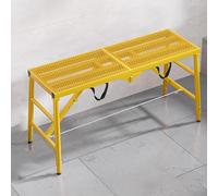 Plate-forme de travail pliable en acier au carbone 5 positions avec tour antidérapante et tour de 180 cm de long pour un accès sûr et facile