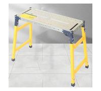 Plate-forme de travail pliable portable à hauteur réglable, tabouret d'échafaudage en fer robuste pour la décoration de la maison, la peinture murale et les tâches de levage