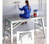 Plate-forme de travail pliable réglable Capacité 400 kg Établi antidérapant pour peintres et construction 120 cm x 40 cm