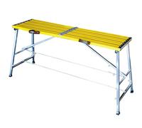 Plate-forme de travail portable en aluminium, hauteur réglable, antidérapant, établi pour peinture de cloison sèche