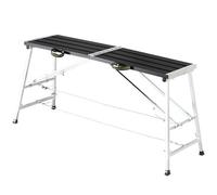 Plate-forme de travail portable en aluminium, hauteur réglable, antidérapant, établi pour peinture de cloison sèche