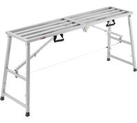 Plate-forme de travail VEVOR, 800-1295 mm, échelle pliable en acier allié, capacité de charge portable, 400 kg, échelle pour la peinture, la construction à sec, le nettoyage, le lavage