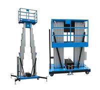 Plate-forme d'échafaudage en alliage d'aluminium, élévateur pliable avec hauteur maximale de 14 m et capacité de charge de 236,8 kg pour l'entretien d'entrepôt et de construction