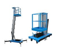 Plate-forme d'échafaudage en alliage d'aluminium, élévateur pliable avec hauteur maximale de 14 m et capacité de charge de 236,8 kg pour l'entretien d'entrepôt et de construction