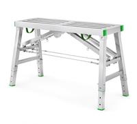 Plate-forme d'échafaudage pliable robuste, tabouret échelle réglable, établi portable avec capacité de 400 kg, hauteur de 0,6 m pour divers projets