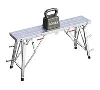 Plate-forme d'échafaudage pliante de qualité entreprise de rénovation, plate-forme de travail robuste multi-usage de 500 LBS for les travaux de rénovation et de rénovation de toute la maison