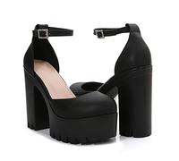 Plate-Forme des Femmes Sandales Chunky Heel High Heels 10CM Ankle Strap Plate-Forme Sandales High Heel Party Dress Casual Chaussures