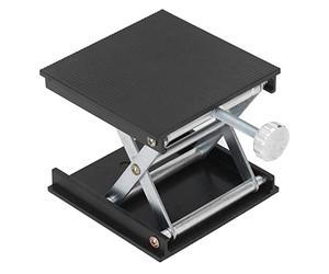 Plate-forme élévatrice de Laboratoire pour Table de Niveau, Table Montée au Sol, Table Murale pour Table Réglable pour Outil de Table, Tables élévatrices de 90 Mm (BLACK)