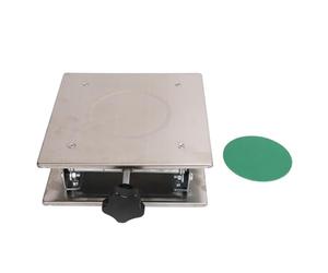 Plate-Forme élévatrice de Laboratoire, Table élévatrice en Acier Inoxydable, Hauteur réglable de 8x8 Pouces pour Les expériences de Physique, de Chimie et de biologie