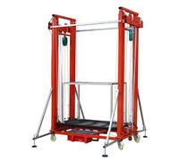 Plate-forme élévatrice d'échafaudage électrique avec télécommande, capacité de charge élevée mobile, portée de 2 à 8 m