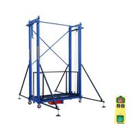 Plate-forme élévatrice d'échafaudage électrique, charge de 299,4 kg, échafaudage électrique pour décoration de maison (hauteur de levage de 7 m)