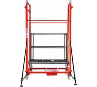 Plate-forme élévatrice d'échafaudage électrique d'échafaudage électrique avec télécommande, hauteur pliable 6 m