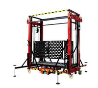Plate-forme élévatrice d'échafaudage électrique, échafaudage mobile robuste avec télécommande, capacité de 300 kg, plate-forme de levage multi-tailles