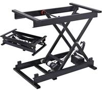 Plate-forme élévatrice électrique, table basse et réglable en hauteur, commande manuelle et électrique, idéale pour les bureaux d'ordinateur