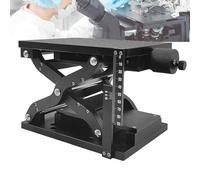 Plate-forme élévatrice manuelle, table de machine de marquage unidimensionnelle avec bouton de réglage et base, panneau de comptoir compact, hauteur réglable pour la maison, le laboratoire et le