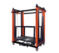 Plate-forme élévatrice pour échafaudage électrique - Télécommande entièrement automatique, hauteur de levage de 2 à 6 m, dispose de roues universelles pour une mobilité facile