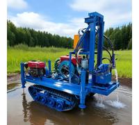 Plate-forme hydraulique portative de machine de forage de puits d'eau de | Appareil de forage compact pour puits d'eau pour les fermes, les zones reculées et l'exploration géologique avec une