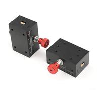 Plate-forme linéaire manuelle de réglage de l'axe X de voyage de 40 mm, construction en alliage d'aluminium pour réglage fin de l'instrument