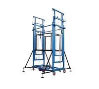 Plate-forme mobile électrique d'échafaudage avec élévateur de câble métallique, supporte 190-400 kg pour la construction et l'entretien