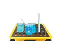 Plate-forme modulaire de confinement des déversements pour applications industrielles, palette de confinement de déversement de tambour d'huile empilable avec drain, grille en polyéthylène amovible