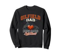 Plate-Forme pétrolière à col Bleu Oilfield Dad Rough Hands Soft Heart Sweatshirt