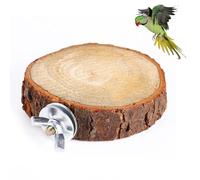 Plate-Forme Ronde en Bois pour Oiseaux, Plate-Forme de perchoir pour Oiseaux, tremplin Plat pour Perroquet, Jouet pour Perruche canari, calopsitte, Perroquet, Perruche, Moineau