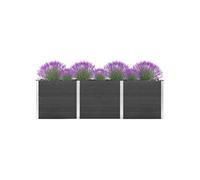 Plate-forme surélevée de jardin 300x100x91 cm WPC Gris 318102