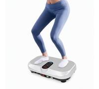 Plate-forme vibrante 200 W, 120 niveaux, 9 modes, chauffage, Bluetooth, 150 | Avec cordes de traction, indicateur LED, télécommande et minuterie pour un entraînement polyvalent de tout le corps à la