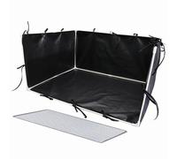 Plate-pot de chien Dog Tray Indoor - Dog Splash Box Guard - Easy Clean Adjustable Pet Toilet Fence 600D pour une protection intérieure et extérieure pour le sol Hébergement créant un environnement con