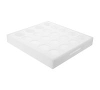 Plateau 20 Compartiments Ronds Blanc en Plastique à Remède | Tri des Comprimés, Repérage Clair des Sections, Usage pour Établissements de Santé et Chariots Médicaux