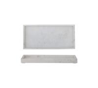 Plateau 38x18 cm en marbre blanc Majsa