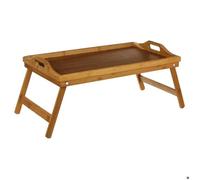 5five Plateau de petit-déjeuner rectangulaire avec pieds pliants en bambou, L 65,5 x l 30 x H 23 cm