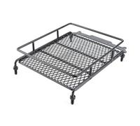 Plateau à Bagages pour Porte-Bagages de Toit de Voiture sur Chenilles 1/10 RC, Matériau Métallique de qualité Supérieure, Solide et Facile à Transporter, adapté pour CC01 / CR01 / D90 /