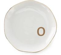 Plateau à bagues avec initiales et monogramme AZ personnalisé, for fiançailles, mariage, amies, sœurs, en céramique blanche Pour colliers et bracelets(Color-09)