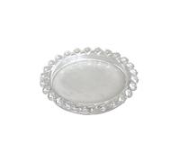 Plateau à bijoux, décoration de bureau, boucles d'oreilles, bagues, colliers, plateaux de rangement, bols de Table à Dessert, plaque d'exposition 2 pièces Pour Table D'entrée Décor(Clear)