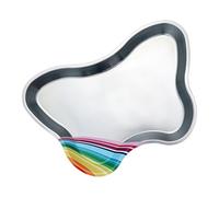 Plateau à bijoux en acier sans satin - Organisateurs de maquillage et cosmétiques - Rangement pour outils de manucure - Pour la maison, le salon de manucure - Organisateur de rangement d'outils de