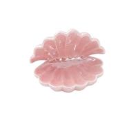 Plateau à bijoux en céramique, coquillage, présentoir for boucles d'oreilles, coiffeuse, artisanat, petits ornements Pour colliers et bracelets(Pink)