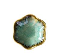 Plateau à bijoux en céramique forme de feuille lotus, idéal for les boucles d'oreilles, bagues, clés, anniversaires, fêtes, festivals et la maison Pour colliers et bracelets(Color 03,1 PC)