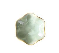 Plateau à bijoux en céramique forme de feuille lotus, idéal for les boucles d'oreilles, bagues, clés, anniversaires, fêtes, festivals et la maison Pour colliers et bracelets(Color 05,1 PC)