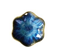 Plateau à bijoux en céramique forme de feuille lotus, idéal for les boucles d'oreilles, bagues, clés, anniversaires, fêtes, festivals et la maison Pour colliers et bracelets(Color 01,1 PC)