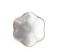 Plateau à bijoux en céramique forme de feuille lotus - Organisateur décoratif for bagues, coiffeuse, salle bain et décoration intérieure Pour colliers et bracelets(Color 2)