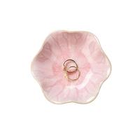 Plateau à bijoux en forme de feuille de lotus Rose