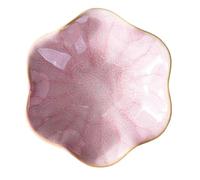 Plateau à bijoux Lotus en céramique, 4 pièces, bague, collier, plat, bol à clés, mignon porte-bibelot, chambre de fille, organiser la décoration de la maison Pour Table D'entrée Décor(Pink)