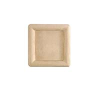 Plateau à bijoux vide boucles d'oreilles bague collier rangement bijoux montre plateau de rangement Pour Table D'entrée Décor(Khaki 12 * 12 * 1.5cm)