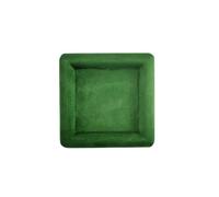 Plateau à bijoux vide boucles d'oreilles bague collier rangement bijoux montre plateau de rangement Pour Table D'entrée Décor(Green 12 * 12 * 1.5cm)