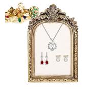 Plateau À Bijoux Vintage - Support En Velours De Style Baroque De 10,43 Pouces, Plateau De Support En Velours, Organisateur De Cadre De Bijoux Vintage En Résine | Organisateur De Colliers Faits À La M